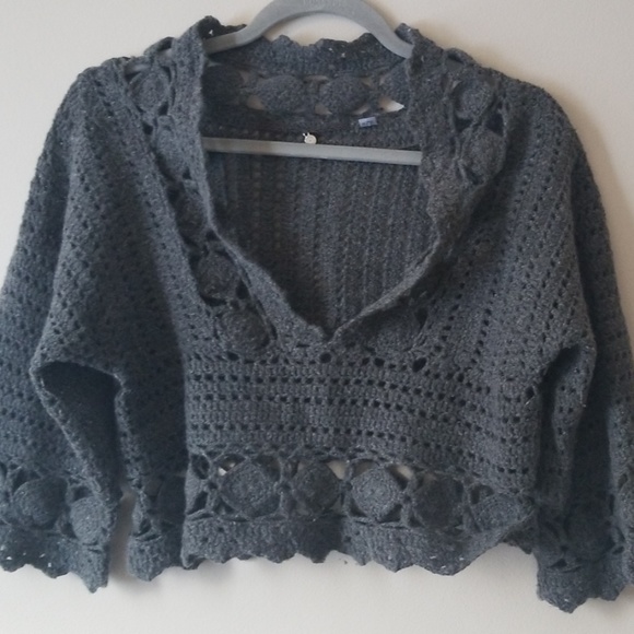 Anthopologie Knit Crop Sweater - Picture 1 of 4